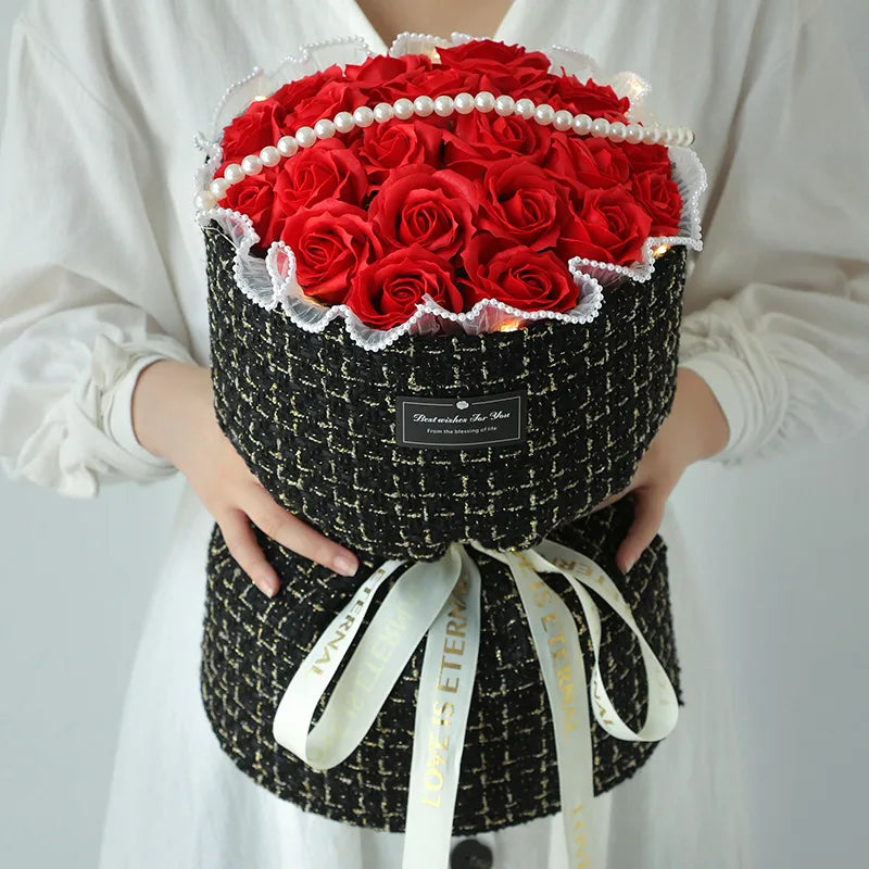 romantic flower soap flower date bouquet - Lucy And Phil Academy