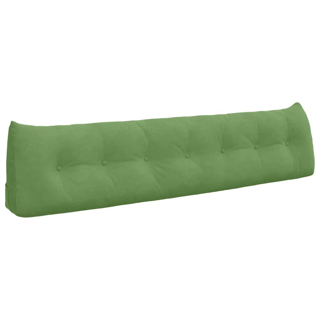 vidaXL Back Pillow Light Green 200 x 24 x 50 cm Velvet Lucy And Phil Academy Lucy And Phil Academy