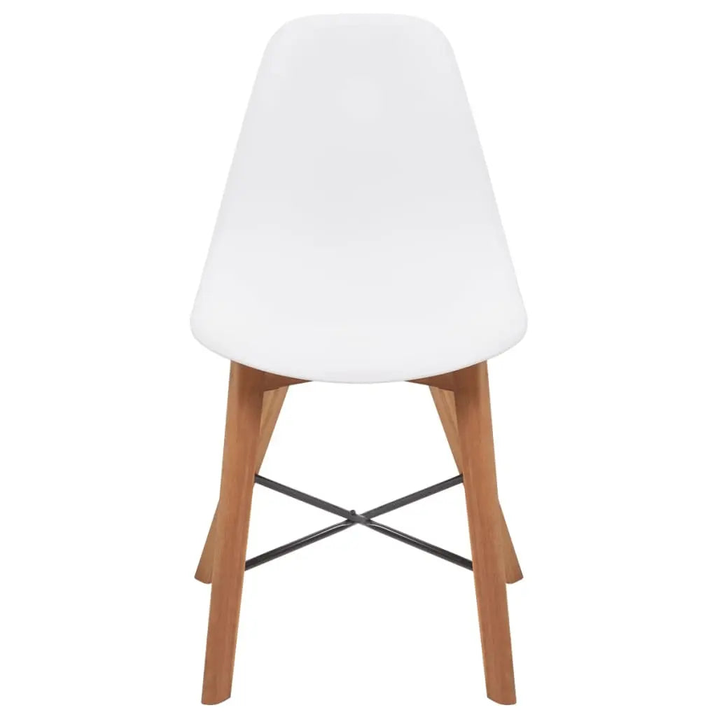 vidaXL Chair Seats 4 pcs Plastic White Lucy And Phil Academy Lucy And Phil Academy