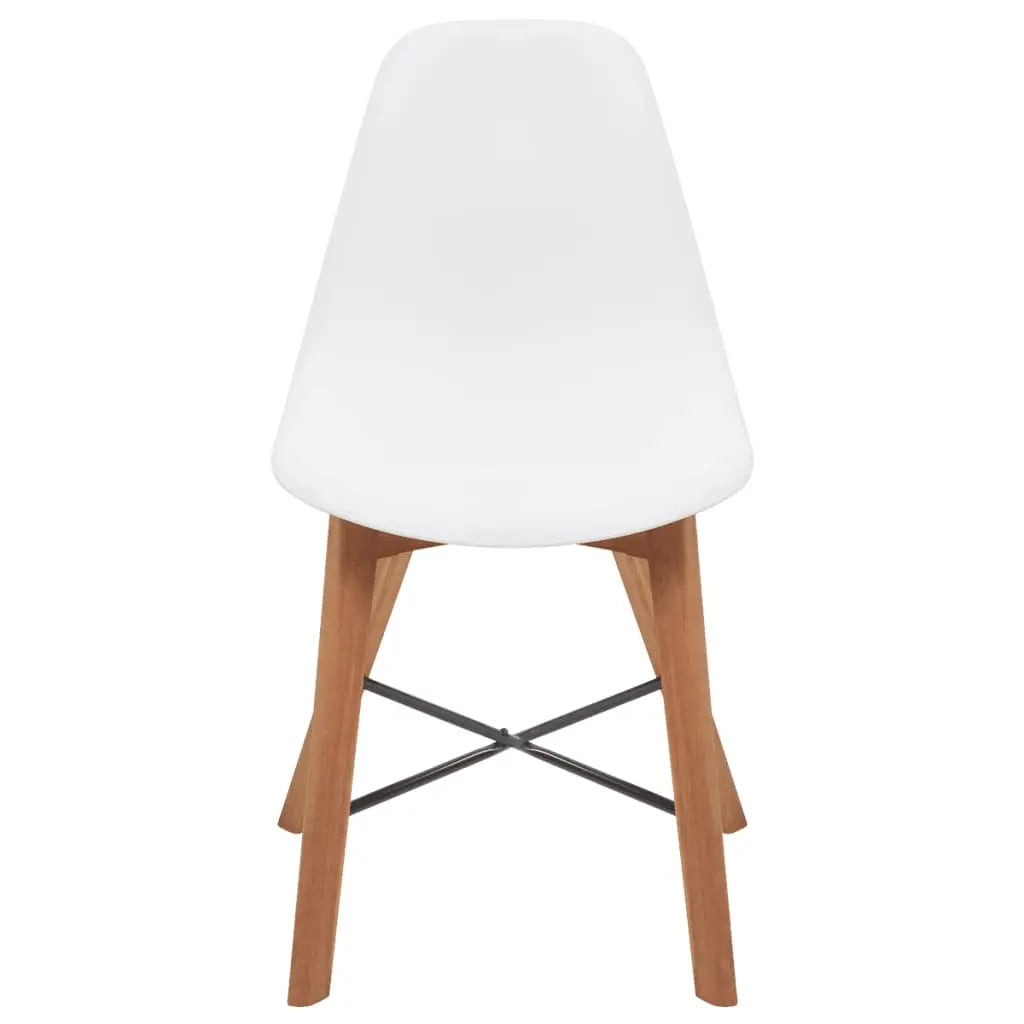 vidaXL Chair Seats 4 pcs Plastic White Lucy And Phil Academy Lucy And Phil Academy