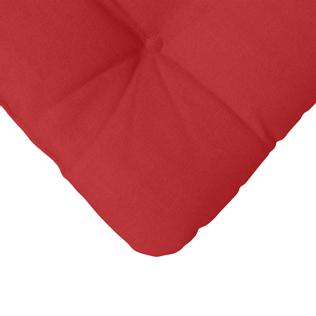 vidaXL Seat Cushions 4 pcs Red 45 x 45 x 12 cm Fabric Lucy And Phil Academy Lucy And Phil Academy