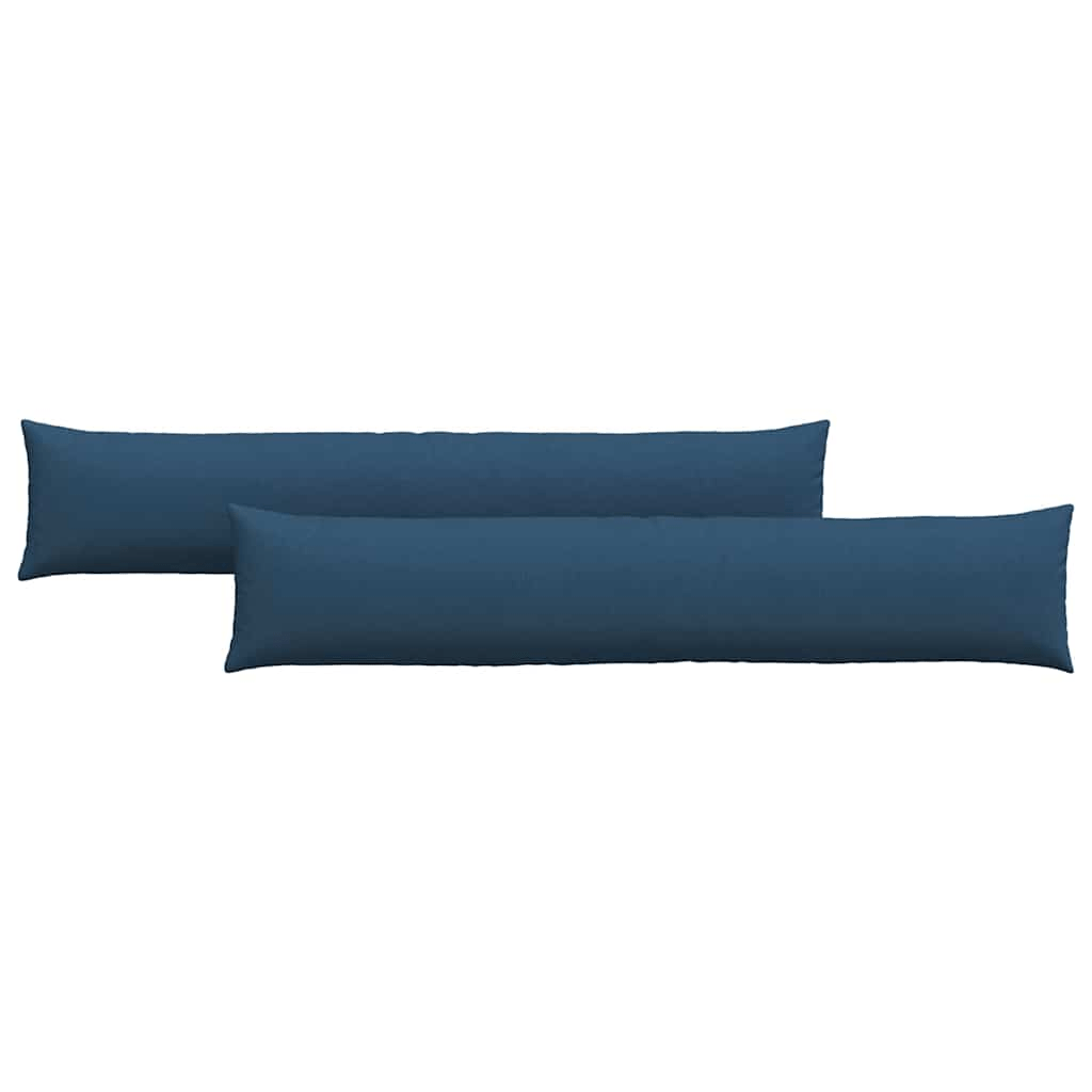 vidaXL Sofa Pillows 2 pcs Blue 200 x 40 cm Fabric Lucy And Phil Academy Lucy And Phil Academy