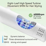NEX Intelligent Blowing & Combing Integrated Hair Dryer | 300W Fast-Dry Brush | Lightweight Design – Simple White or Elegant Purple
