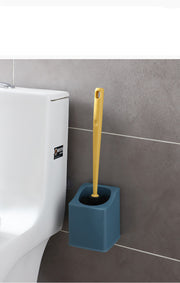 Punch-Free Wall-Mounted Storage Cleaning Brush, Long Handle And No Dead Ends Toilet Brush