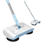 3-in-1 Hand Push Sweeper Broom & Dustpan Set - Cordless Floor Cleaning System with Mop