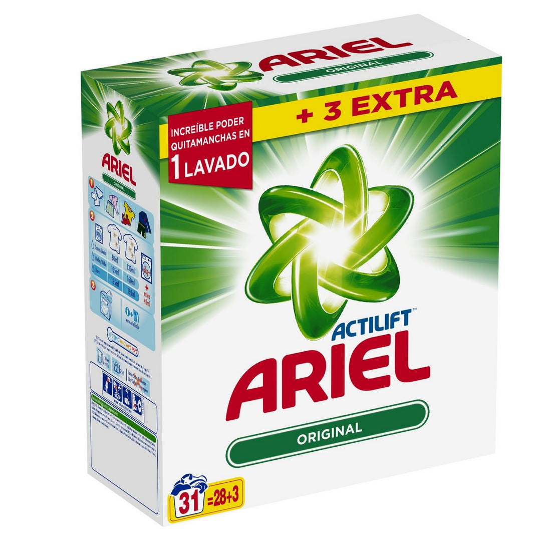 Ariel Actilift Original Powder Detergent – 2015 g (31 Washes) for Powerful Cleaning