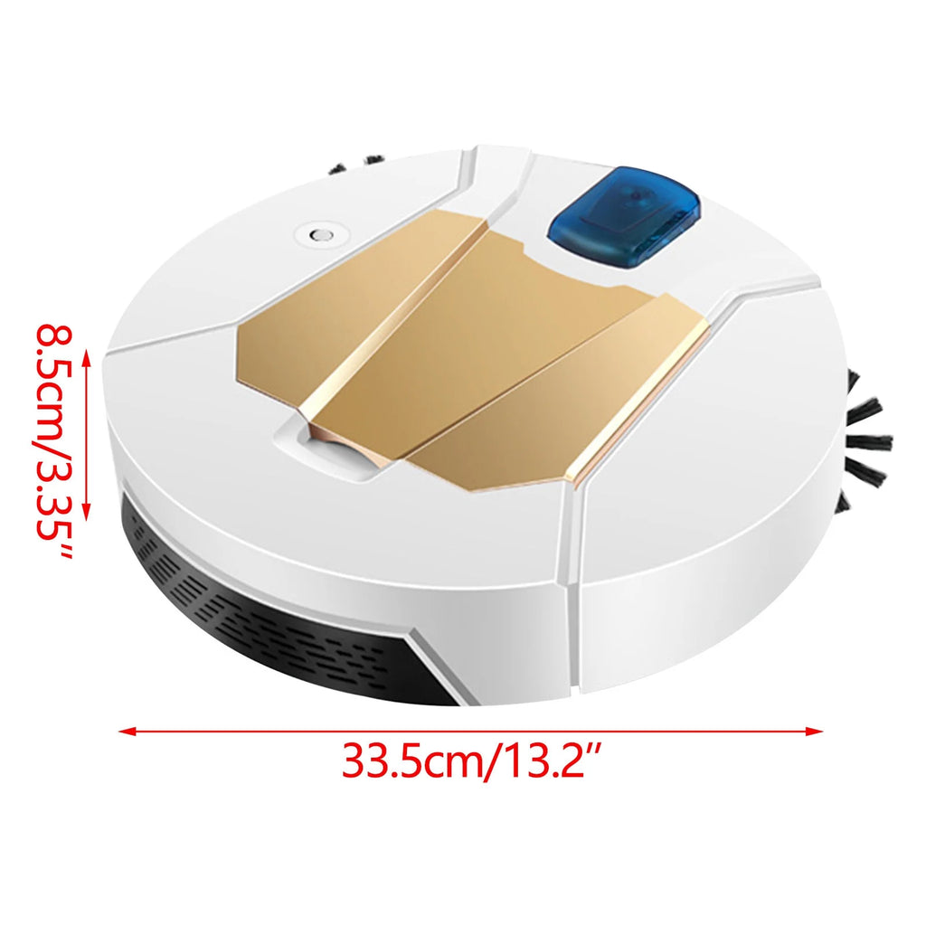 2024 Clearance Smart Home Appliances Upgrade Intelligent Sweeping Robot Vacuum Sweeping Mopping Spray Humidification Four in One Technology Mecha Style (#4 White, Plastic)