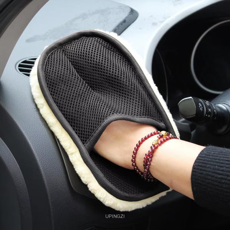 1PCS Car New Styling Wool Soft Car Washing Gloves Cleaning Brush Motorcycle Washer Care Products Auto Detailing Tools