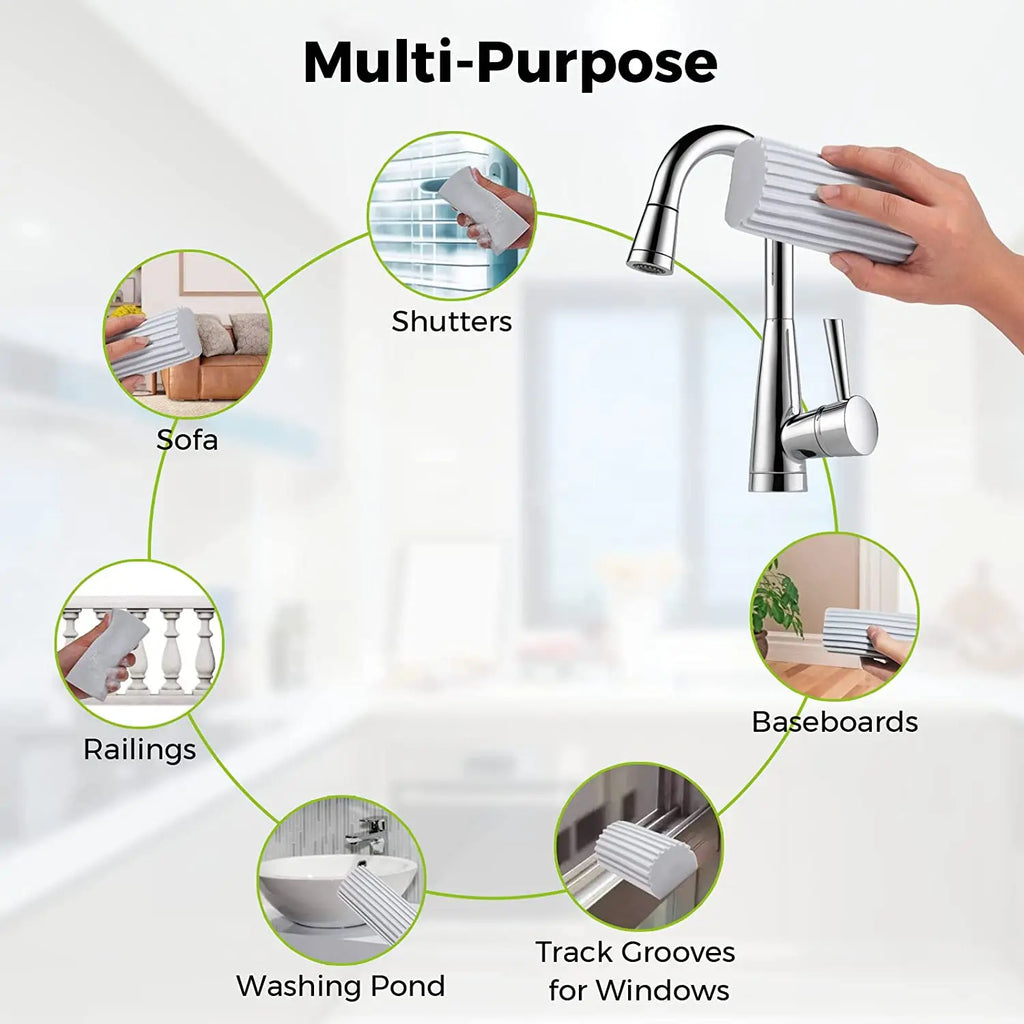 2-10PCS Strong Absorbent PVA Cleaning Sponge Multi-Functional Sponge Brush Household Kitchen Cleaning Supplies Car Cleaning Tool