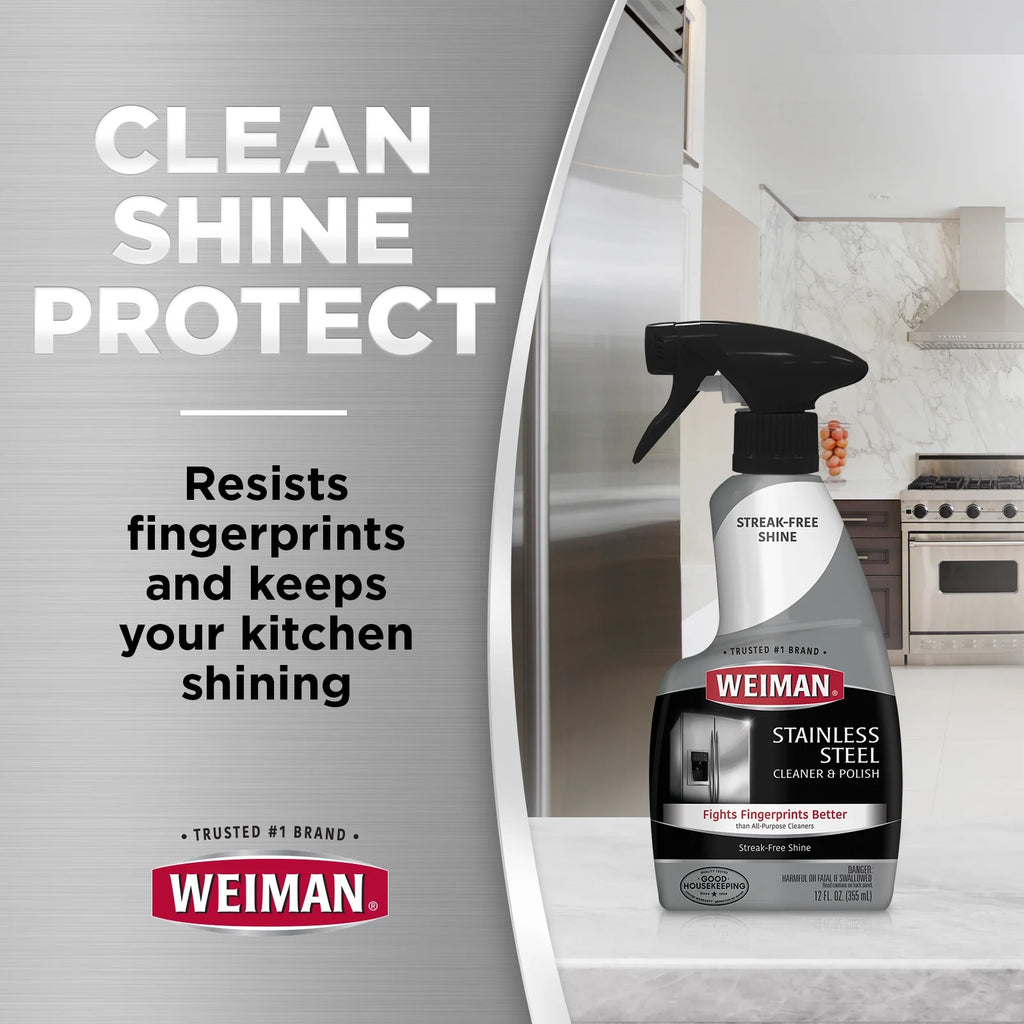 Stainless Steel Cleaner and Polish for Kitchen Appliance Cleaning , 2 Pack (44Oz)