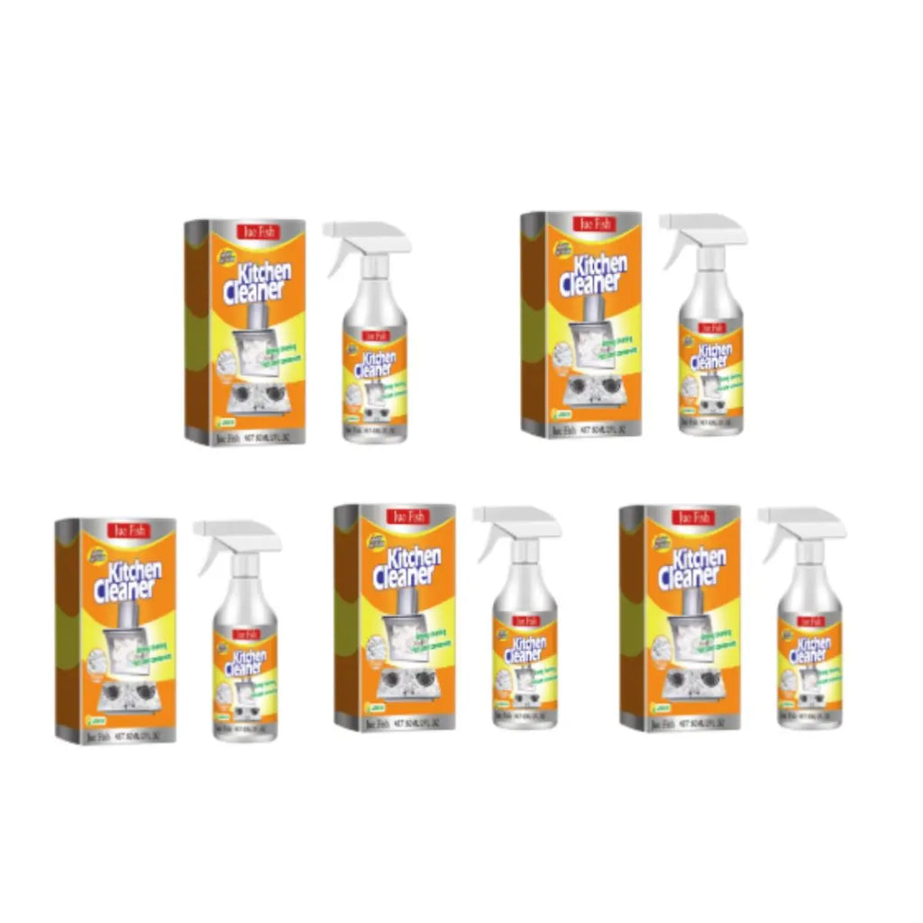 Kitchen Foam Cleaner Powerful Cleaning Grease and Stains without Damaging Surface Lemon Light Fragrance No Residue No Irritation