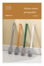 Rubber Head Toilet Brush Soft Non-slip Cleaning Brush Wall Hanging Floor Super Decontamination Bathroom Cleaning Tool