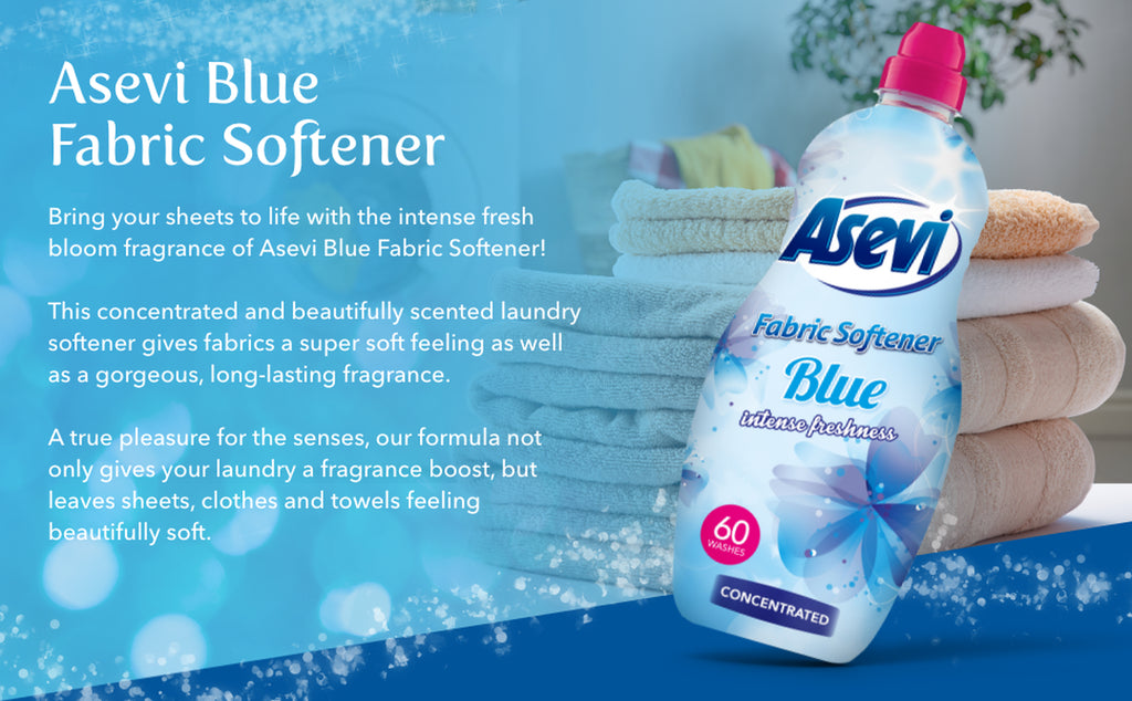 Asevi Bundle Spanish Cleaning Products Bathroom Cleaner Fabric Softener Blue