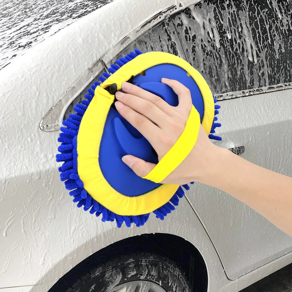 Telescoping Long Handle Car Wash Brush Car Cleaning Tools Chenille Broom Cleaning Mop Car Cleaning Brush