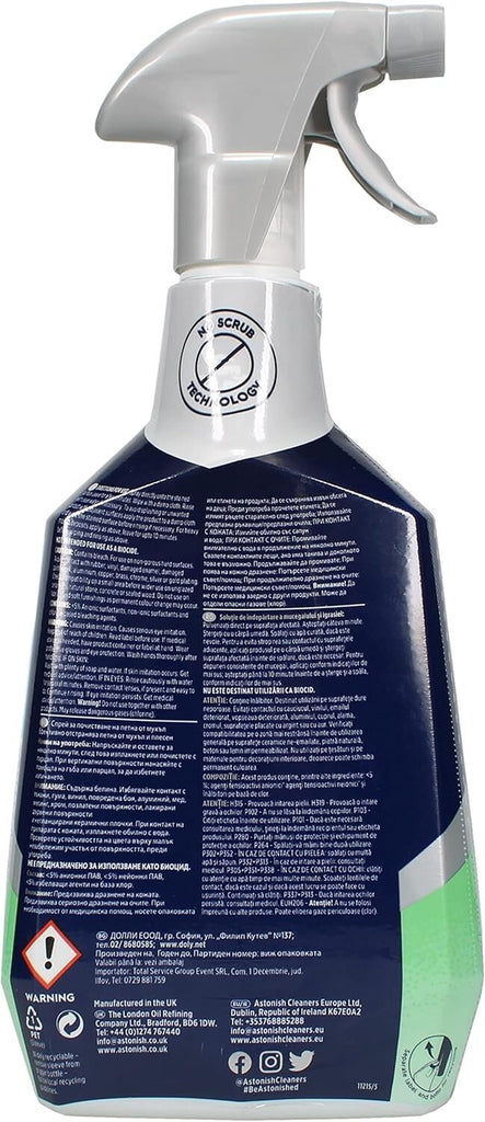 Astonish Specialist Extra Strength Mould and Mildew Stain Blaster Spray, For