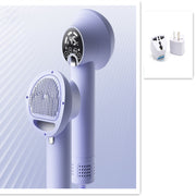 NEX Intelligent Blowing & Combing Integrated Hair Dryer | 300W Fast-Dry Brush | Lightweight Design – Simple White or Elegant Purple