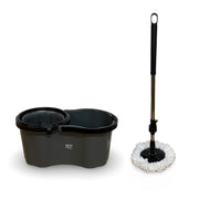 Mop PRO 360° Spin Mop and Bucket Set - Includes 2 Cloths