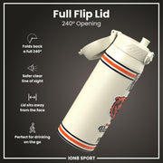 NFL x ION8 Insulated Steel Water Bottle, NFL Bears, 750ml (24oz)