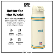NFL x ION8 Insulated Steel Water Bottle, NFL Jaguars, 750ml (24oz)