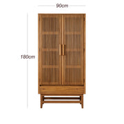Melia Light Oak Wardrobe with Drawers
