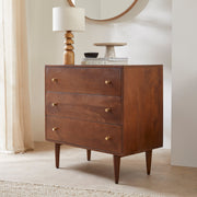 Scandinavian Walnut Oslo Chest of 3 Drawers