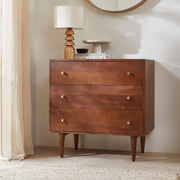 Scandinavian Walnut Oslo Chest of 3 Drawers