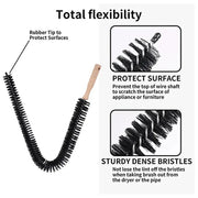 Maple Wood Cleaning Brush | Nylon Bristles for Home & Laundry Michan Direct