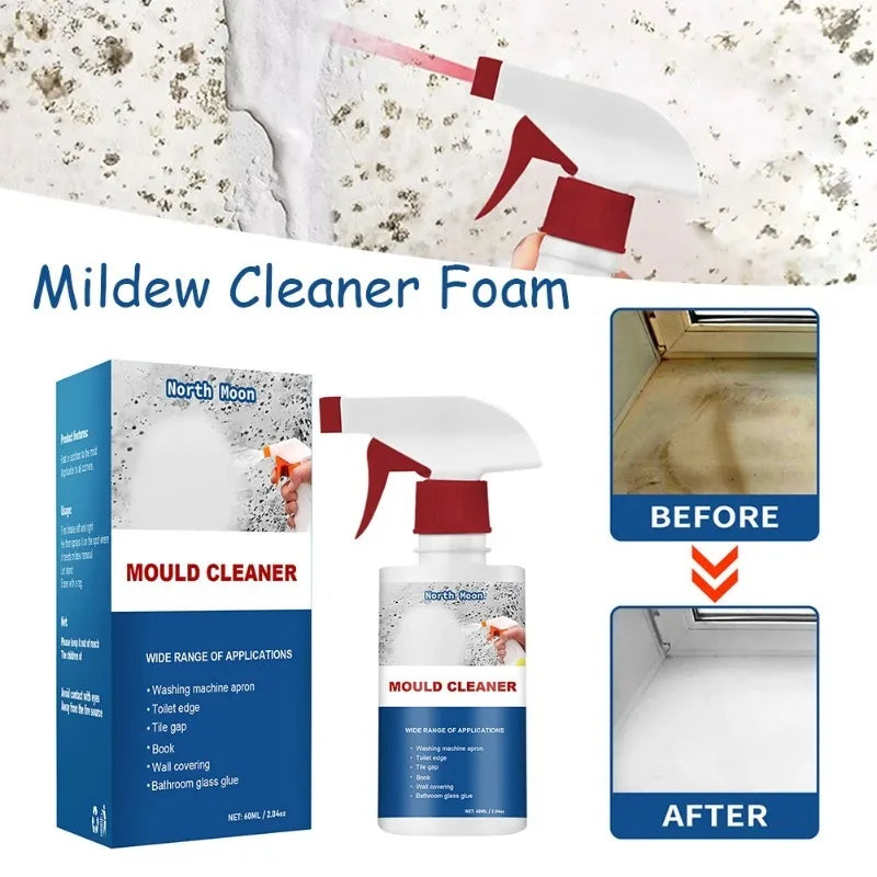 60ML Bathroom Cleaner Spray Powerful Out Stains Remover Quickly  Remove  Descale  Toilet  Cleaning  Accessories   Send  Sponge