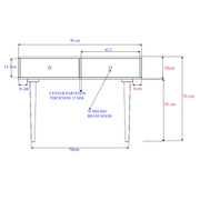 Scandinavian Light Oak Oslo Console, Dressing Table, and Desk