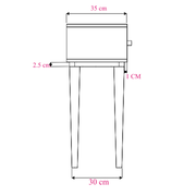 Scandinavian Walnut Oslo Console, Dressing Table, and Desk