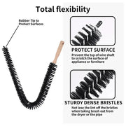 Maple Wood Cleaning Brush | Nylon Bristles for Home & Laundry Michan Direct