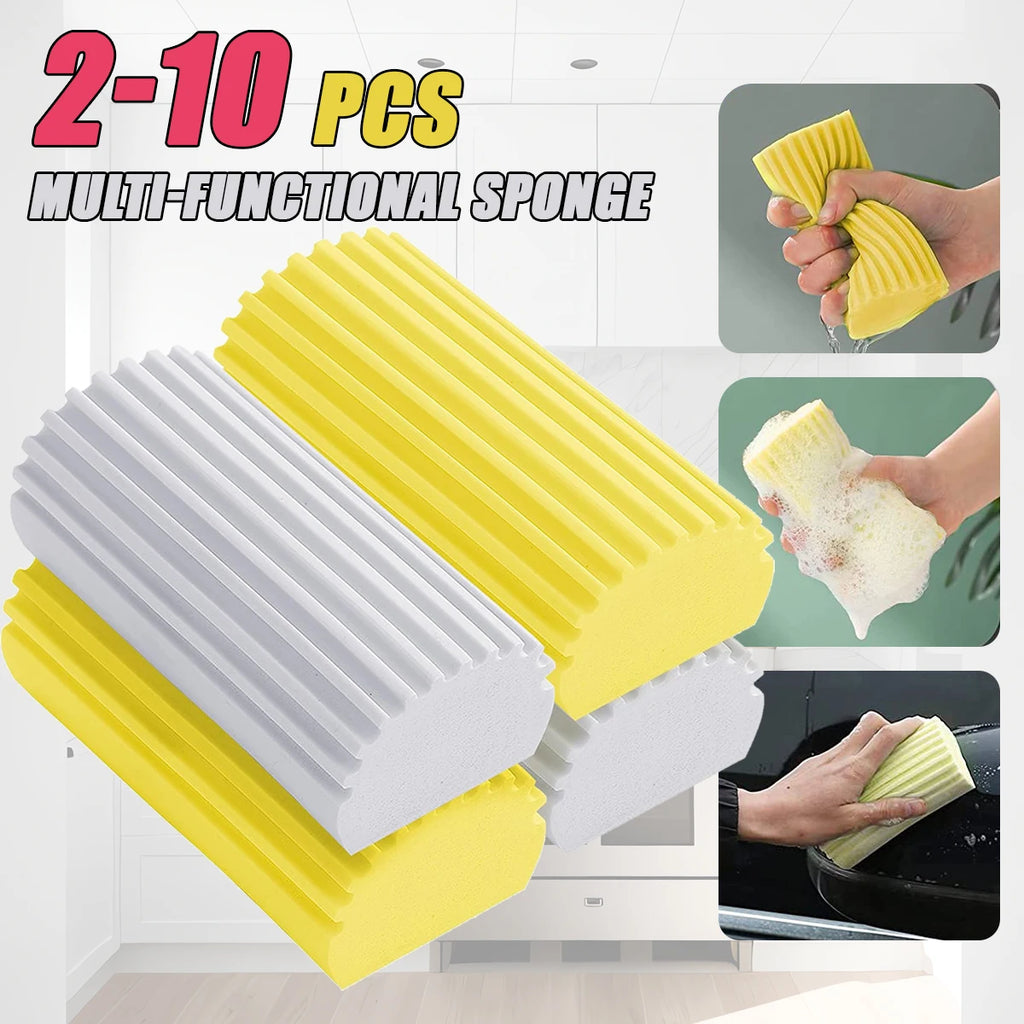 2-10PCS Strong Absorbent PVA Cleaning Sponge Multi-Functional Sponge Brush Household Kitchen Cleaning Supplies Car Cleaning Tool