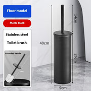 Space Aluminum Toilet Brush To Wash The Toilet Without Dead Ends