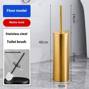 Space Aluminum Toilet Brush To Wash The Toilet Without Dead Ends
