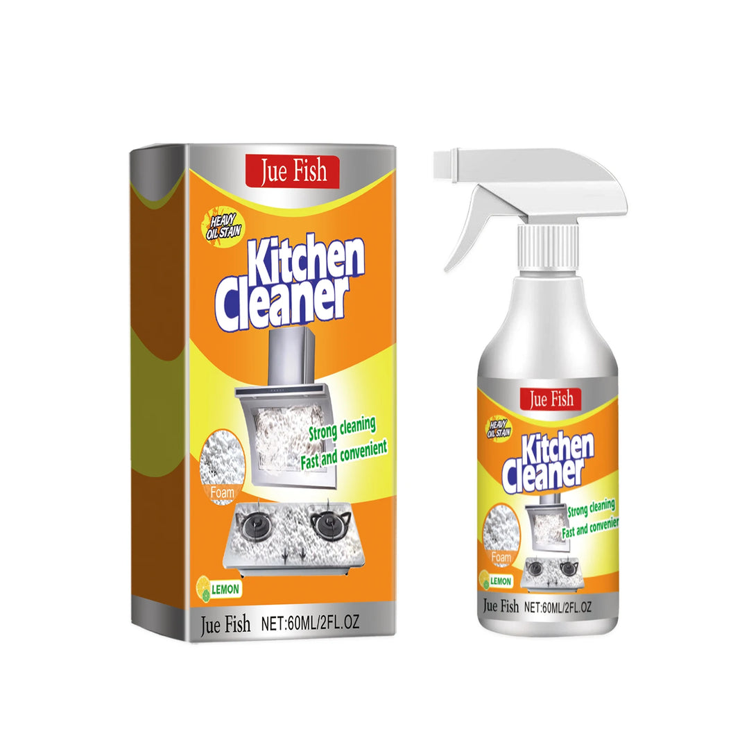Kitchen Foam Cleaner Powerful Cleaning Grease and Stains without Damaging Surface Lemon Light Fragrance No Residue No Irritation