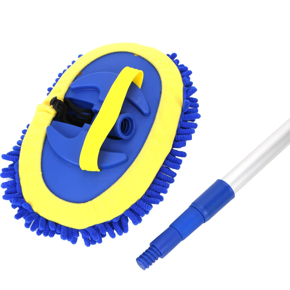 Telescoping Long Handle Car Wash Brush Car Cleaning Tools Chenille Broom Cleaning Mop Car Cleaning Brush