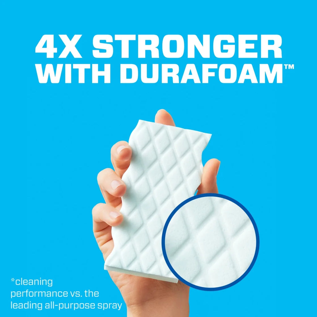 (2 Pack)  Magic Eraser Extra Durable Multi-Purpose Foam Cleaning Pads with Durafoam, 10 Ct