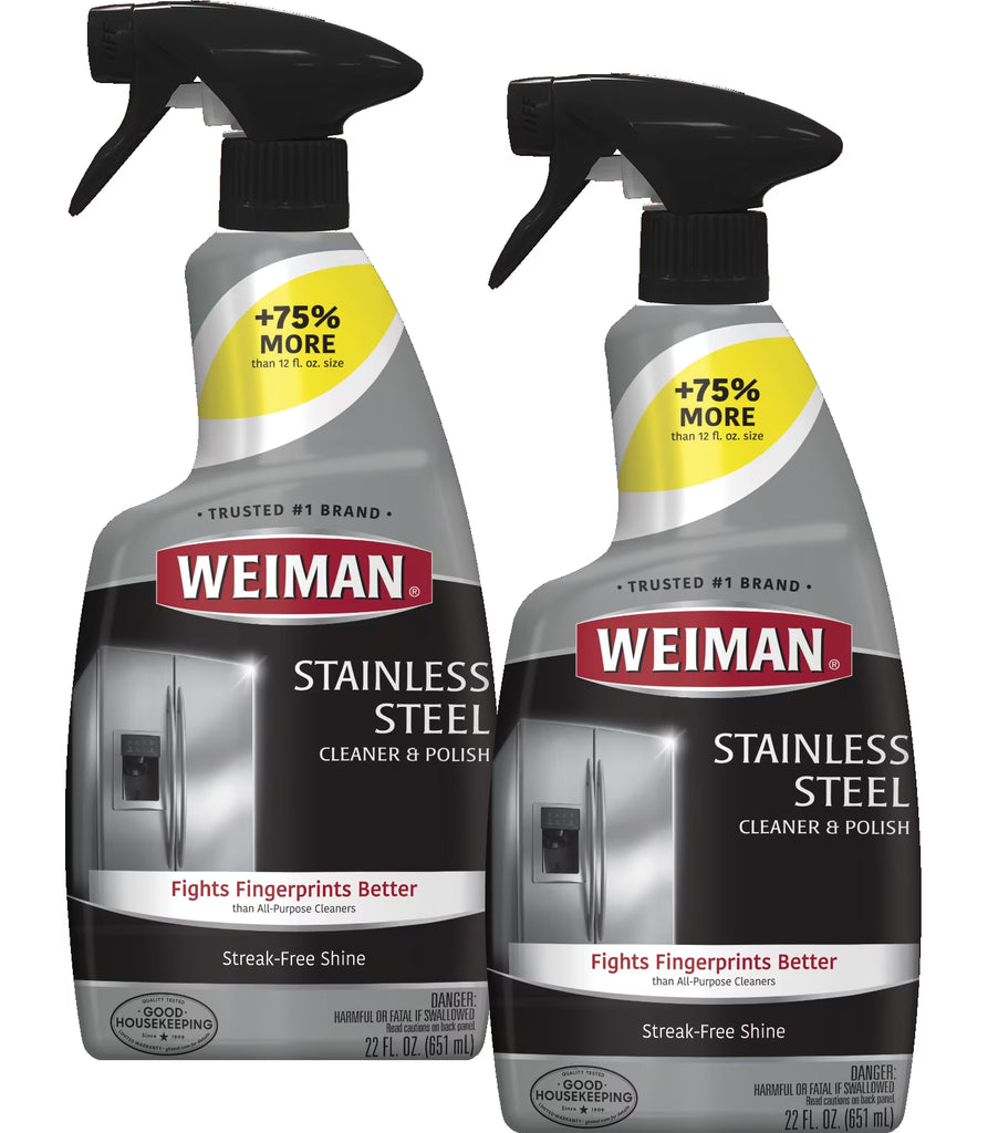 Stainless Steel Cleaner and Polish for Kitchen Appliance Cleaning , 2 Pack (44Oz)