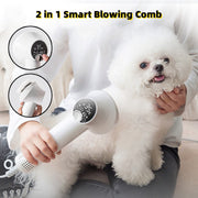 NEX Intelligent Blowing & Combing Integrated Hair Dryer | 300W Fast-Dry Brush | Lightweight Design – Simple White or Elegant Purple