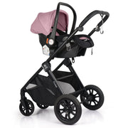 For Your Little One Cruise 3 In 1 Travel System With i-Size Car Seat - Blush Rose (Free Cupholder And Seat Liner Included!)