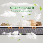 MTS001 - Good Nite Small Double Memory Foam & Spring Mattress - 120x190x18cm - Quilted, Hypoallergenic, Breathable Design with Lumbar Support Lucy And Phil Academy Lucy And Phil Academy