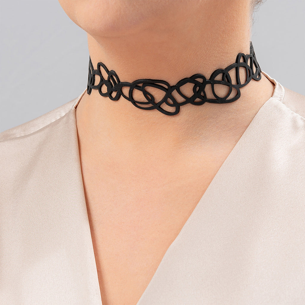 Apeiron Artistic Recycled Rubber Choker-0