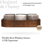The Original ROCKS Whiskey Chilling Stones - Set of 6 Granite Stones Lucy And Phil Academy Lucy And Phil Academy