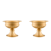 VEVOR 10PCS 16cm/6.3” Tall Wedding Flower Vase, Metal Wedding Centerpiece, Gold Floral Arrangement Stand Display Rack for Tables Wedding Dinner Party, Anniversary Ceremony Birthday Event Decor Lucy And Phil Academy Lucy And Phil Academy