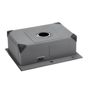 VEVOR 55cm Kitchen Sink Workstation, 304 Stainless Steel Top Mount Sinks, Drop - In Single Bowl Farmhouse Basin with Accessories, Household Dishwasher Sinks for RV, Prep Kitchen, and Bar (Black) Lucy And Phil Academy Lucy And Phil Academy