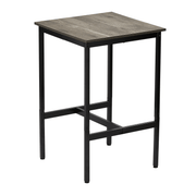 VEVOR Bar Table, Sturdy Metal Frame High Top Pub Table, Small Kitchen Dining, Cocktail Coffee Counter Bar Height Desk, Easy to Assemble, 24x24x36 in, for Living Room Party, Rustic Brown and Black Lucy And Phil Academy Lucy And Phil Academy