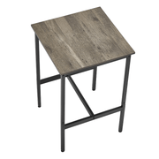 VEVOR Bar Table, Sturdy Metal Frame High Top Pub Table, Small Kitchen Dining, Cocktail Coffee Counter Bar Height Desk, Easy to Assemble, 24x24x36 in, for Living Room Party, Rustic Brown and Black Lucy And Phil Academy Lucy And Phil Academy
