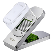 VEVOR Vegetable Chopper, Food Veggie Cutter with 3 Stainless Steel Blades, Onion Slicer with Container, Salad Potato Dicer Kitchen Gadgets & Essentials Home Appliances Tools for Easy DIY, Silver Lucy And Phil Academy Lucy And Phil Academy