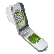 VEVOR Vegetable Chopper, Food Veggie Cutter with 3 Stainless Steel Blades, Onion Slicer with Container, Salad Potato Dicer Kitchen Gadgets & Essentials Home Appliances Tools for Easy DIY, Silver Lucy And Phil Academy Lucy And Phil Academy