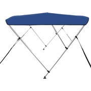 vidaXL 3 Bow Bimini Top Blue 183x140x137 cm Lucy And Phil Academy Lucy And Phil Academy